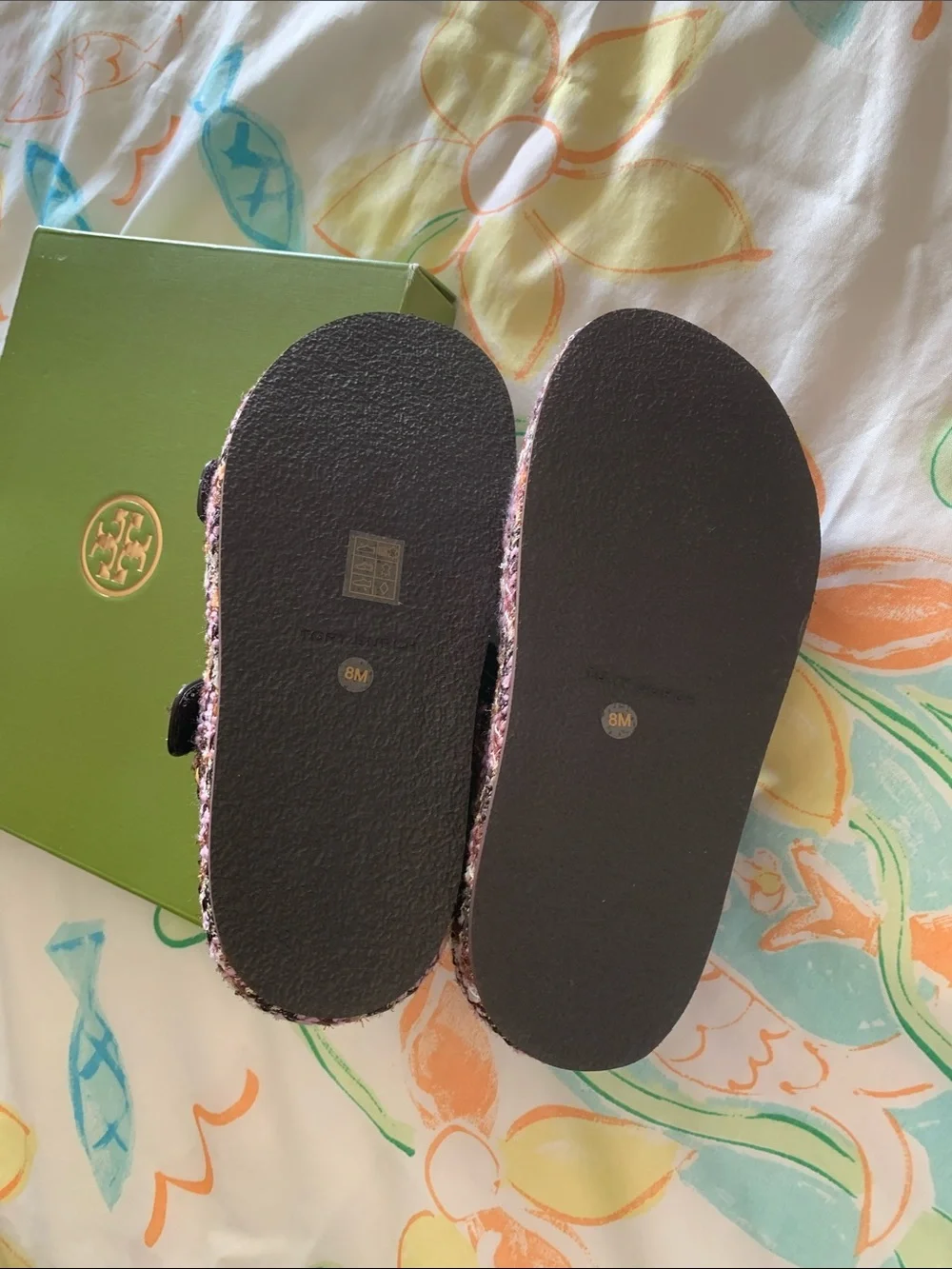 Tory Burch  Kira Sport sandal -Tweed-   Color Rosa -Multi/Cocoa